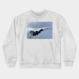 Mountain peak in the clouds, Madeira Crewneck Sweatshirt